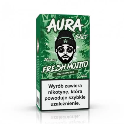 Liquid Aura Salt 20mg 10ml Fresh Mojito