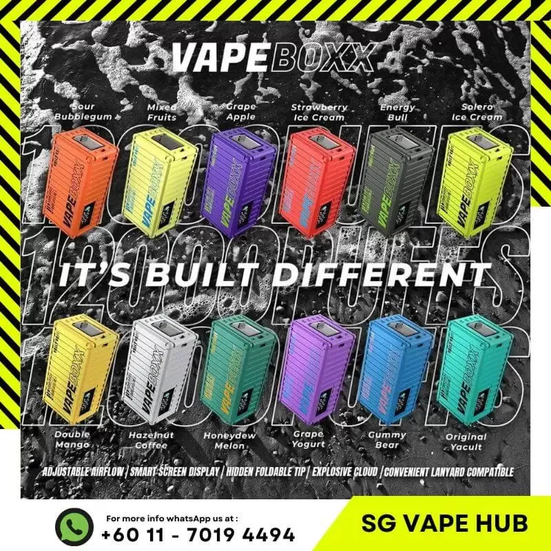 VAPEBOXX 12,000 Puffs - Blackcurrant Grape - Image 2