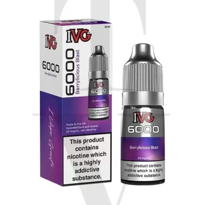 IVG 6000 BERRYLICIOUS BLAST NIC SALT E-LIQUID