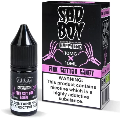 Sadboy Pink Cotton Candy Nic Salt Vape Juice - 10 Pack