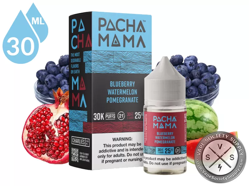 Blueberry Watermelon Pomegranate PACHA MAMA Salt 30ml