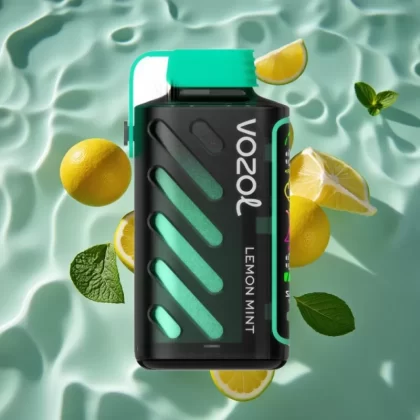 VOZOL Gear Power 20000 Puffs Lemon Mint Disposable Vape with S.i.L.C. Tech & Dual Mesh Coil - Bangvapeaustralia