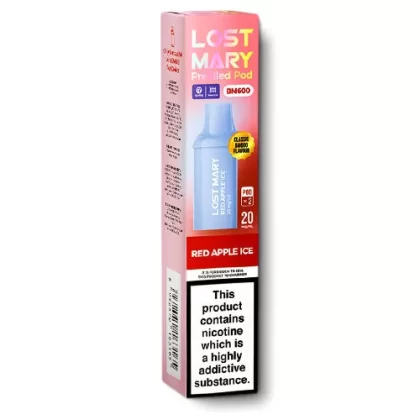 Red Apple Ice BM600 Pods by Lost Mary - Ecigarettedirect Co