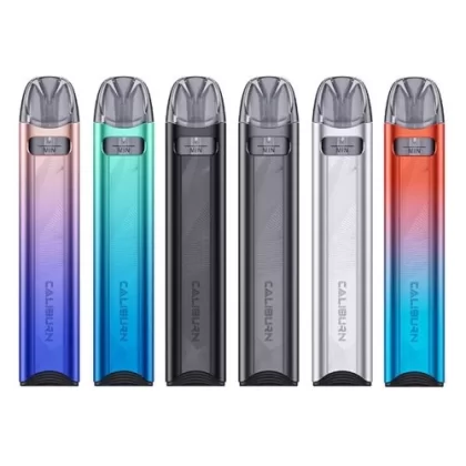 Uwell Caliburn A3S Pod Starter Kit - Iris Purple, Lake Green (49AEE2)