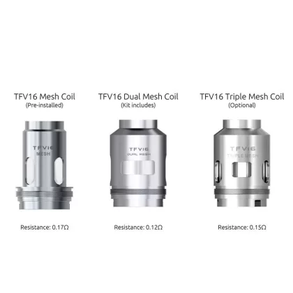 Smok TFV16 Replacement Mesh Coils 3pcs-Pack for Mag P3 Kit, TFV16 Tank, TFV18 Tank - Standard Edition / Mesh 0.17ohm