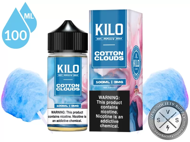 Cotton Clouds KILO E-Liquids 100ml