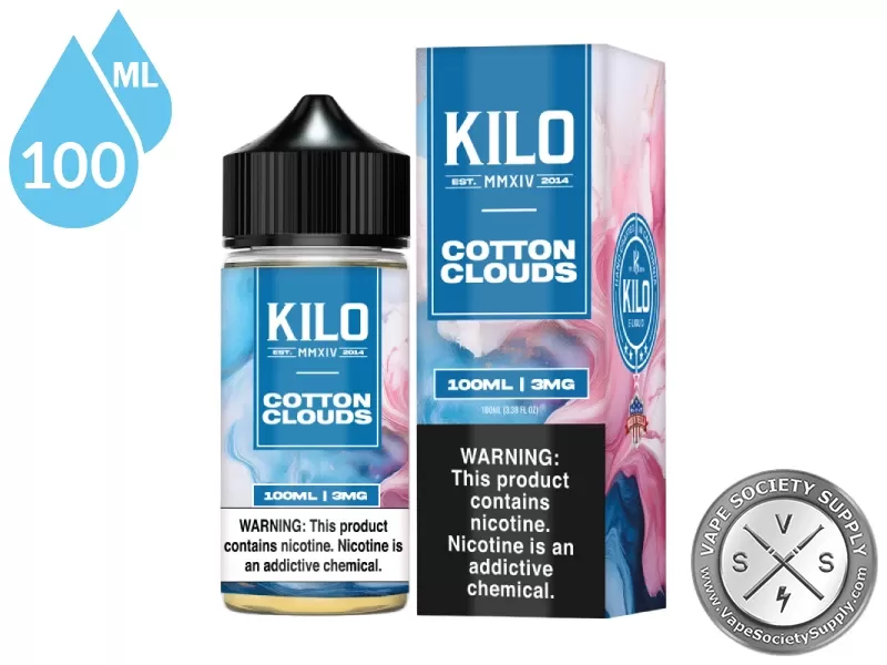 Cotton Clouds KILO E-Liquids 100ml - Image 2