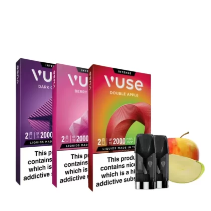 Vuse Intense Refill Pack 20mg (2.0%) - Apple Sour, Banana Ice; Vape Product