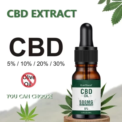 ECOfinest CBD Hemp Oil & Plant Essential Oil High Concentration Extraction CBD Oil & Polyphenol Resin CBD Oil 10ml