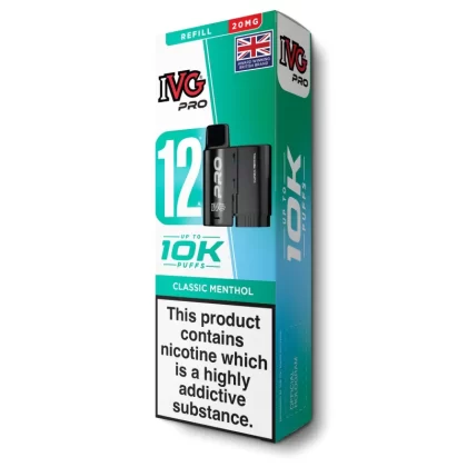 Classic Menthol Pro 12 Refill Pod by IVG - 10 mg/ml