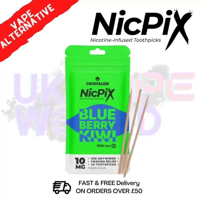 Blueberry Kiwi Nic Pix Nicotine ToothPicks