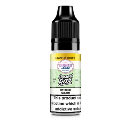 Dinner Lady Dessert Bar Salts Pistachio Gelato Nic Salt - 10mg - Pack of 10