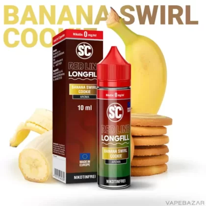 SC Red Line Longfill Aroma – Banana Swirl Cookie