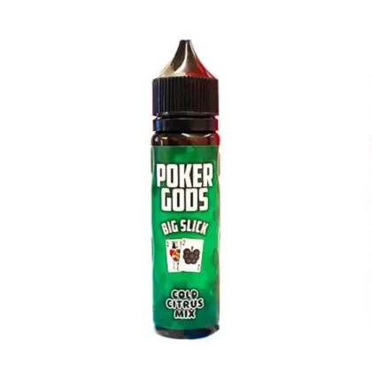 Poker Gods Big Slick 100ml Short Fill E Liquid Bottle - 0mg (with 100ml E Liquid), 1.5mg (with a Single Nic Shot - 110ml E Liquid)