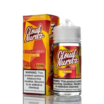 Cloud Nurdz E-Liquid Strawberry Lemon 100ml (6mg)