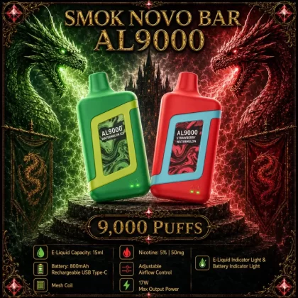 Smok Novo Bar AL9000 - Watermelon Patch (WHT Series) / Clear