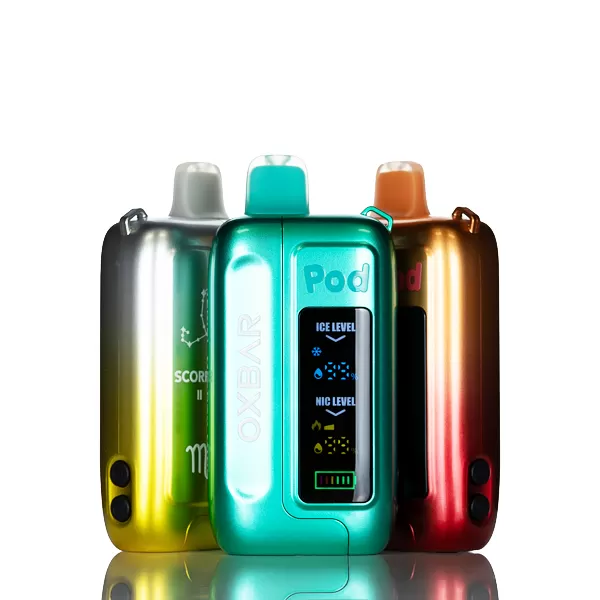 OXBAR X Pod Juice Ice-Nic Control 35K Puffs Disposable Vape - Clear Cobalt Blue