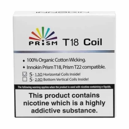 Innokin Endura T18 Replacement Vape Coils 5pk - Resistance#1.5ohm (C5CC7D)