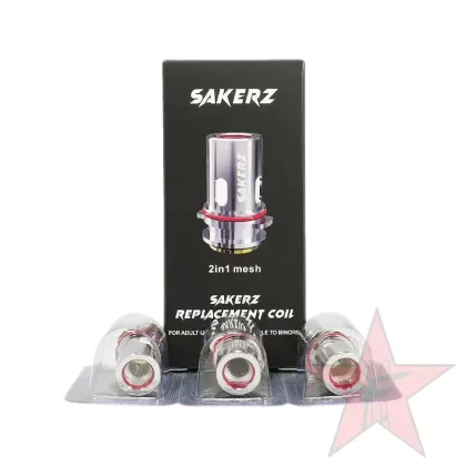 Horizontech Sakerz Coils – 3 Pack - Coil#0.17ohm 2-in-1 Mesh Coil>0.16ohm Mesh Coil>0.4ohm Mesh Coil