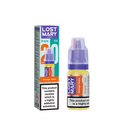 Lost Mary Orange Juice 10ml Nic Salts E-Liquid - 10mg