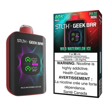 STLTH X Geek Bar Disposable Vape Device - Wild Watermelon Ice - 20mg/ml