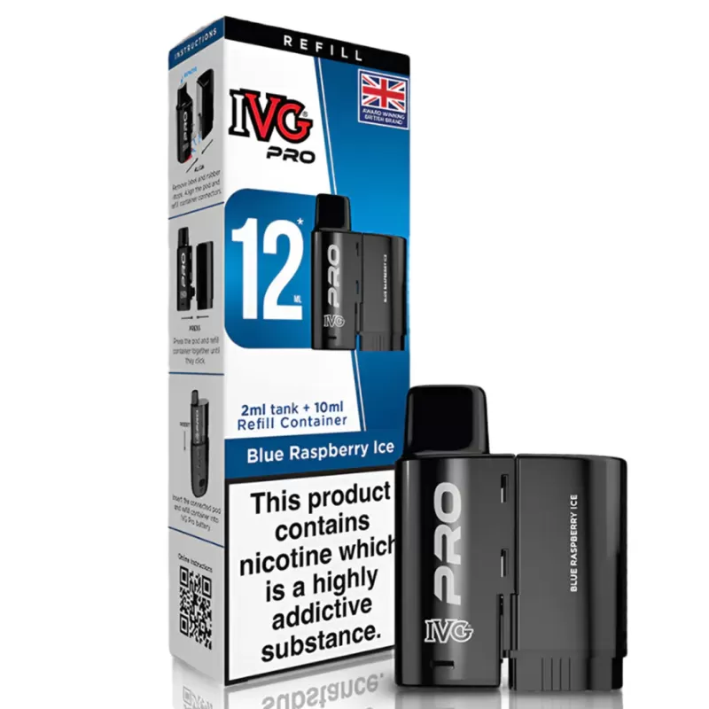 IVG PRO 12 Refill POD 0mg - Raspberry Blast - Image 3