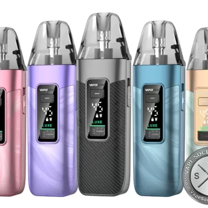 Vaporesso LUXE X3 Pod Kit - Carbon Black, Fluid Blue