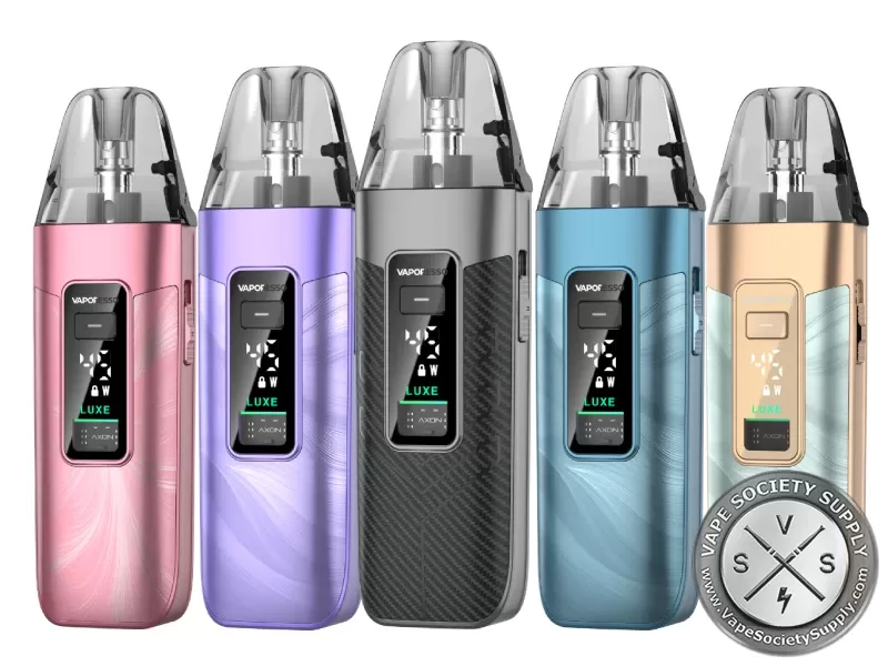 Vaporesso LUXE X3 Pod Kit - Carbon Black, Fluid Blue