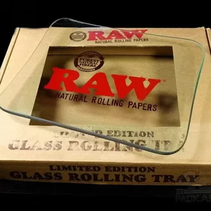 RAW | Glass Rolling Tray | 13in x 11in – Medium – Metal - Ejuicewarehouse