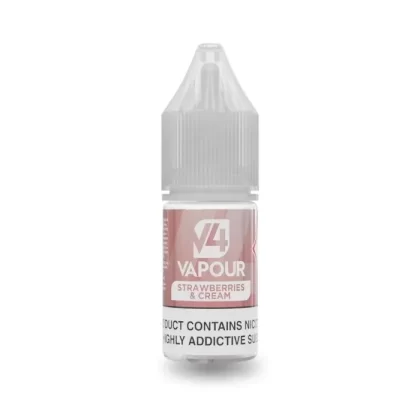 V4 Vapour – Strawberries & Cream 10ml E-Liquid
