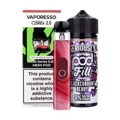 Vaporesso XROS 4 Nicotine Free Bundle - Lilac Purple / 1.0ohm (Mesh)