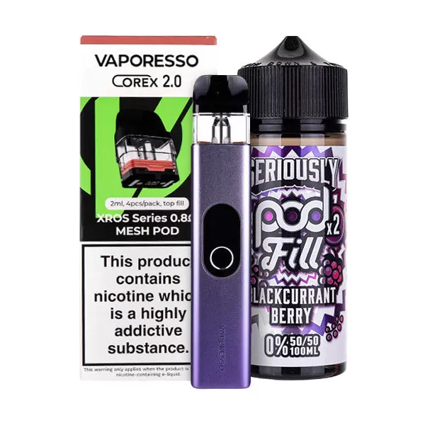 Vaporesso XROS 4 Nicotine Free Bundle - Lilac Purple / 1.0ohm (Mesh) - Image 3