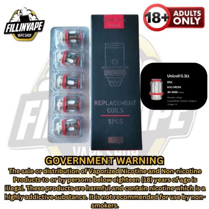 Oxva UNIcoil Replacement Coils - 1pc / 0.2ohm (55-60w)
