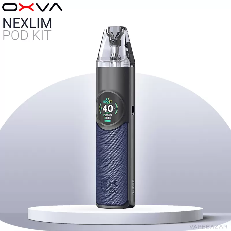 OXVA NeXlim Pod Kit – Dark Blue - Pod Kit / OXVA / 1500 mAh / max. 40 Watt / 4ml / USB-C