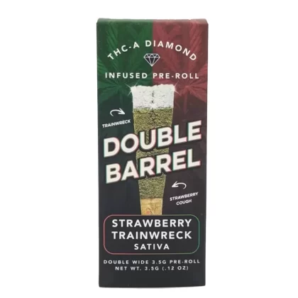 Uplift Double Barrel Strawberry Trainwreck THC-A Pre-Rolls – 3.5g