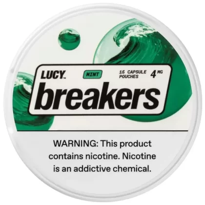 Lucy Breakers Capsule Nicotine Pouches – Mint - Vape Product, Vape Product