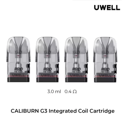 Uwell Caliburn G3 Pods 4pk - 0.4ohm (3ml) - Skullvaping
