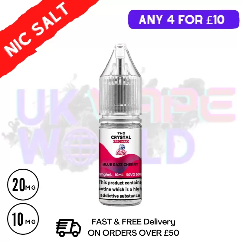 Blue Razz Cherry Nic Salt E-Liquid Hayati Crystal Pro Max