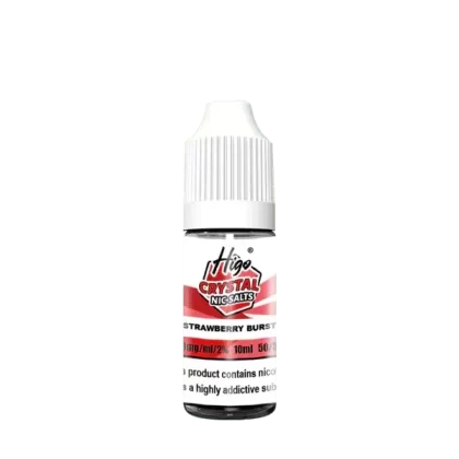 Higo crystal Strawberry Burst Nic Salt Vape Juice - Strength 10mg
