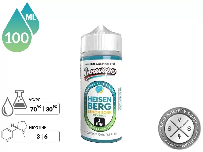 Heisenberg Lemon Sour Menthol Innevape 100ml - Image 2