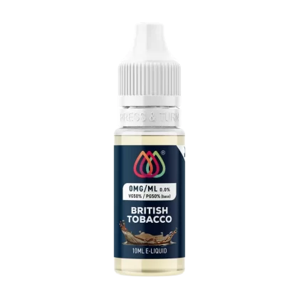 British Tobacco by Aquavape - 10ml - 0mg - Vape Product (0748AA)