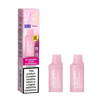 Blueberry Sour Raspberry Lost Mary BM600 Pods - 20mg - Vape Product (444552)