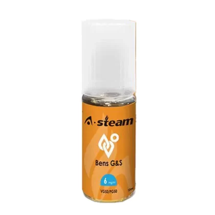A Steam 10ml Bens G&S 50/50 Vape Juice - 10 Pack - Strength