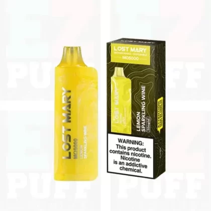 Lemon Sparkling Wine Lost Mary MO5000 - Eliquidsupply