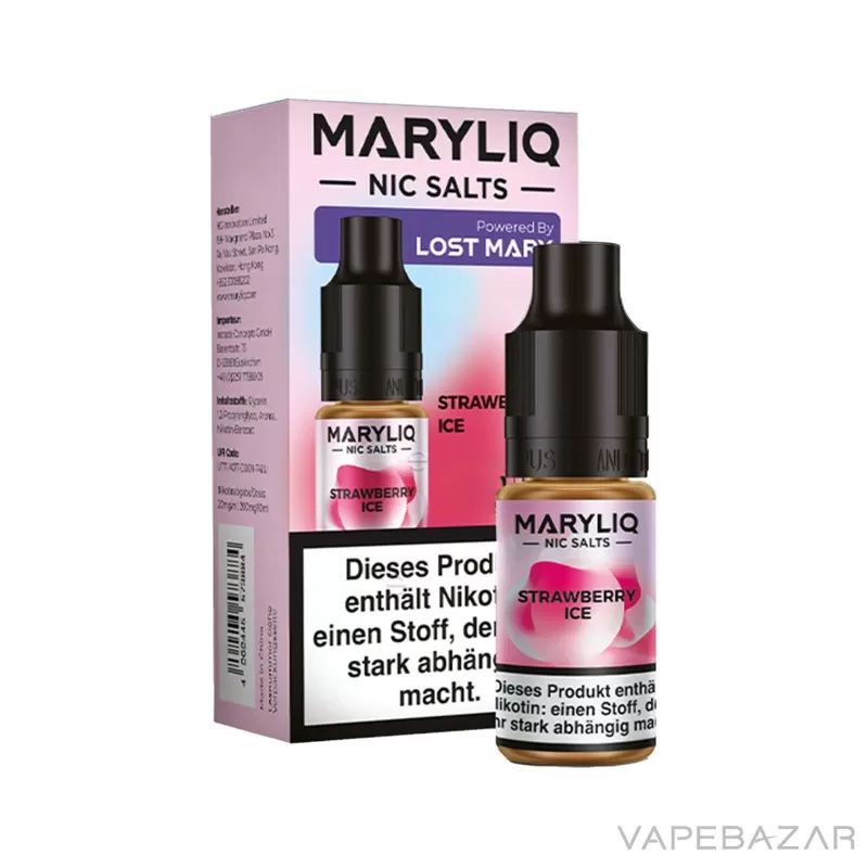 MARYLIQ by Lost Mary – Nic Salt – Strawberry Ice - 20mg/ml, 10mg/ml - Image 3