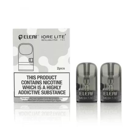 Eleaf IORE Lite 2 Replacement Pods Refillable Pods with 1.0Ω Mesh Coil - Vape Store
