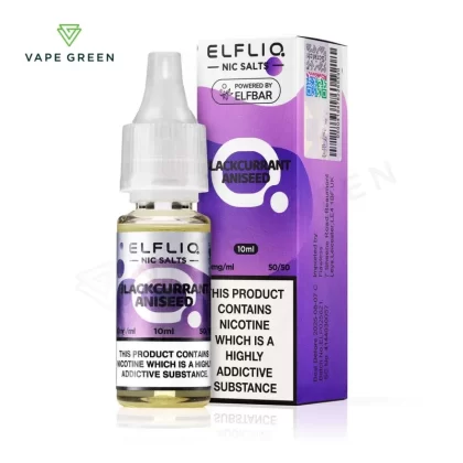 Blackcurrant Aniseed Nic Salt E-Liquid by Elf Bar Elfliq - Eliquidsupply