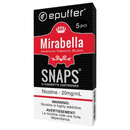 SNAPS E-CIG MIRABELLA CARTS 5-PACK