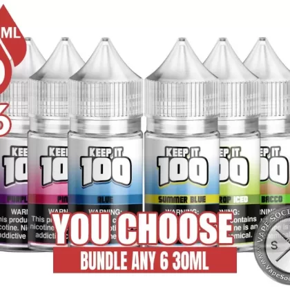 Keep It 100 Salt Bundle 6x30ml (180ml)