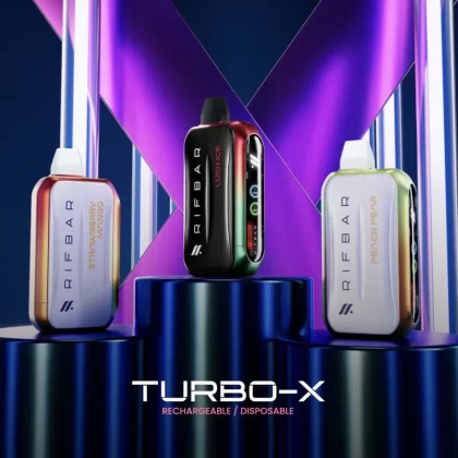 RIFBAR Turbo X 25K Rechargeable Disposable Device – 25000 Puffs - Lush Ice